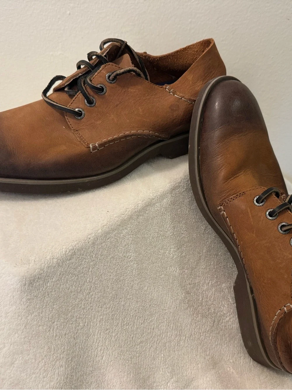 Sperry Men's Top Sider Brown Leather Lace-Up Casual Shoes